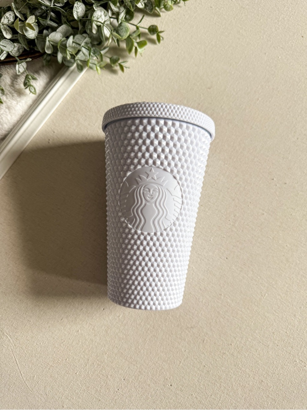 Starbucks Studded Tumbler Grey Reusable Cup Smooth Textured